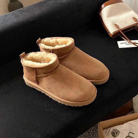 UGG Classic Ultra Mini Boots chestnut - Picture 1 of 6